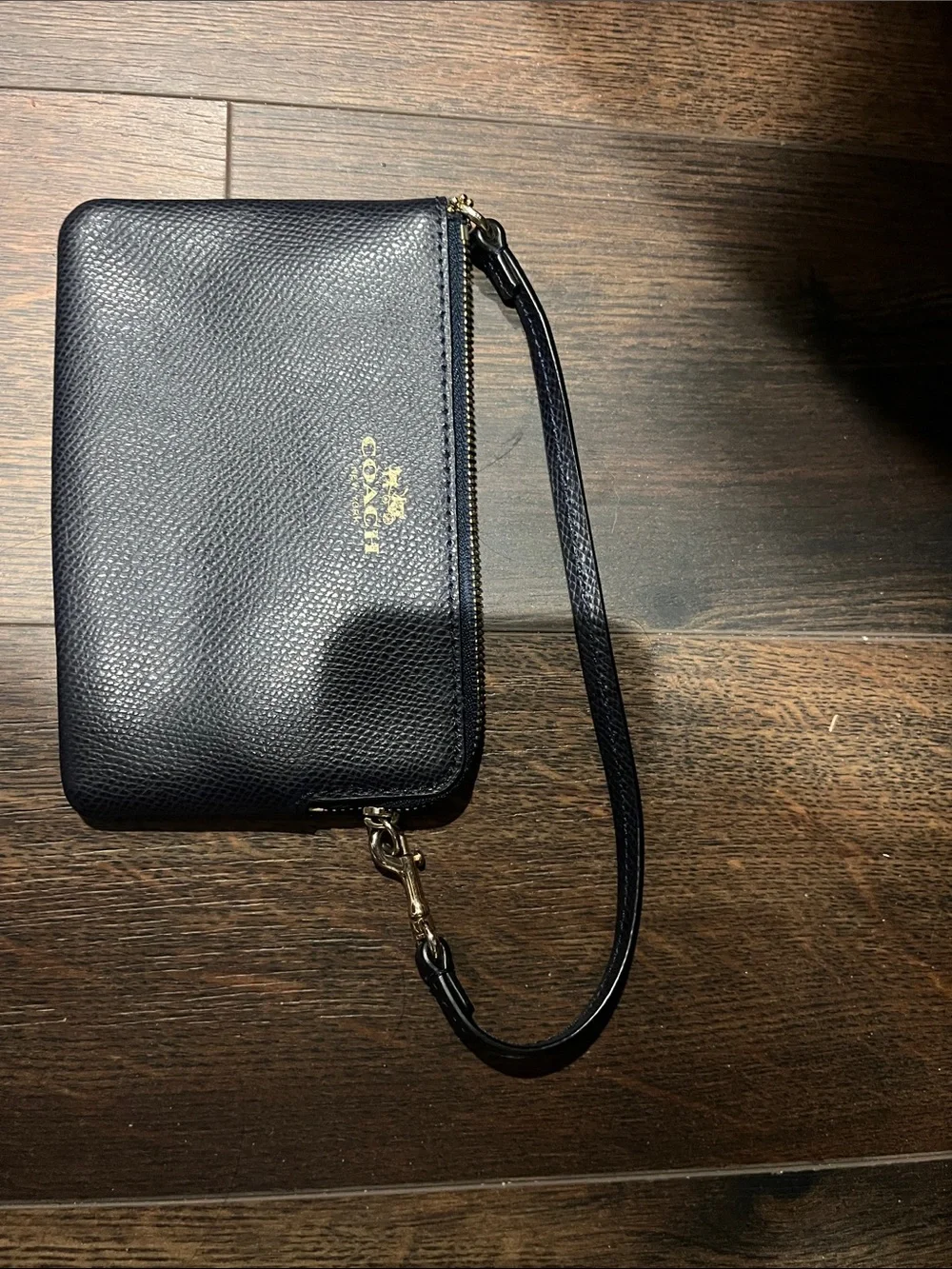 Coach pebbled leather wristlet - Picture 1 of 3